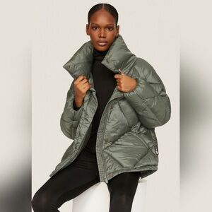 OOF WEAR Womens Green Cold Weather Lightweight Puffer Coat Outerwear 42